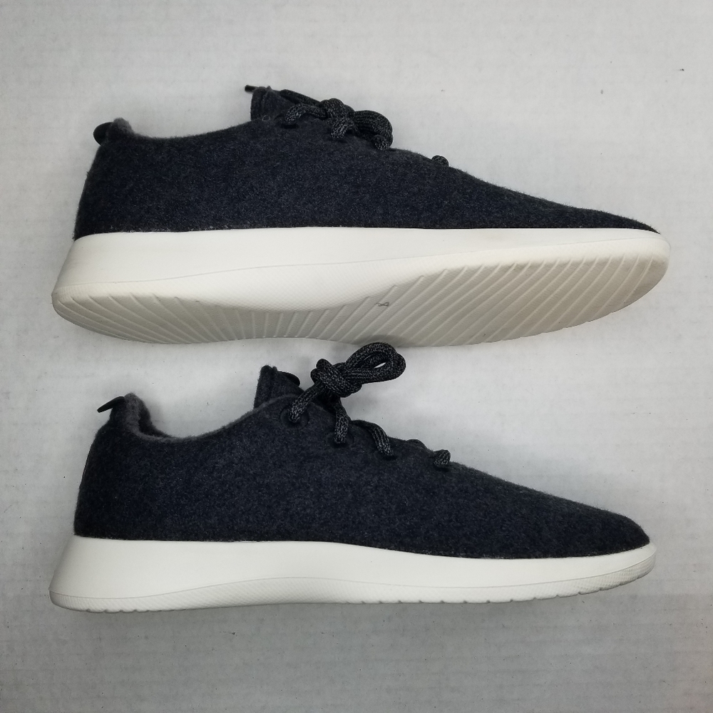 Allbirds Wool Runners Dark Gray White Soles Sneakers Womens Size 9